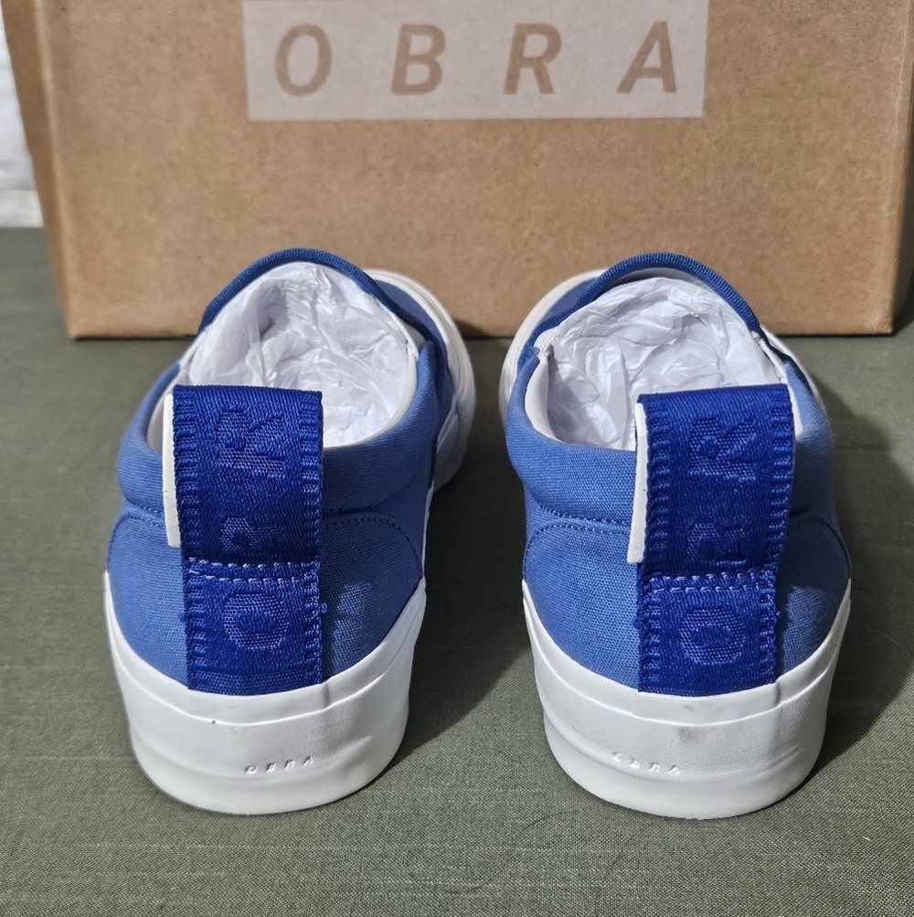 Men's Obra Blue Slip-On Shoes - Picture 5 of 8
